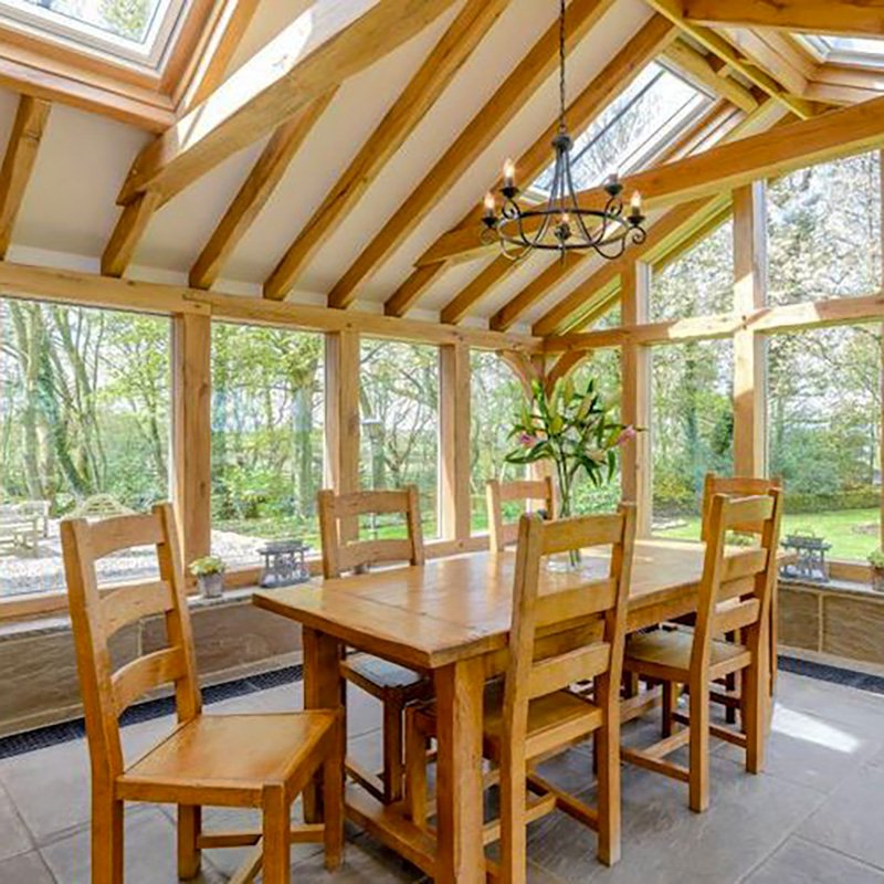 Lovely oak frame conservatory