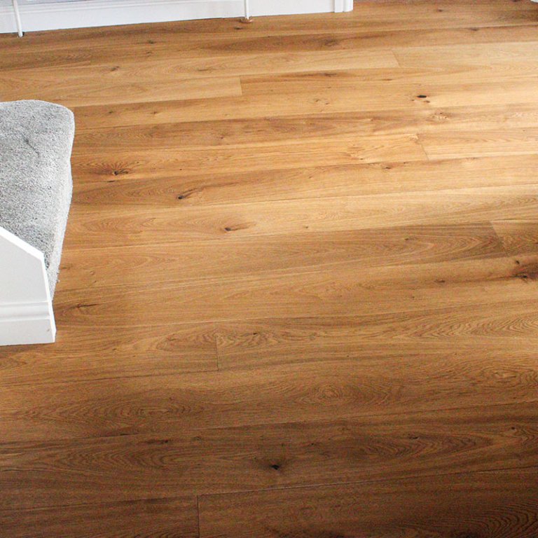 Smoked colour oak flooring