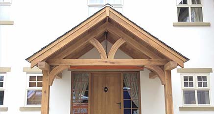 External oak door, oak porch, oak entrance, porch, entrance porch