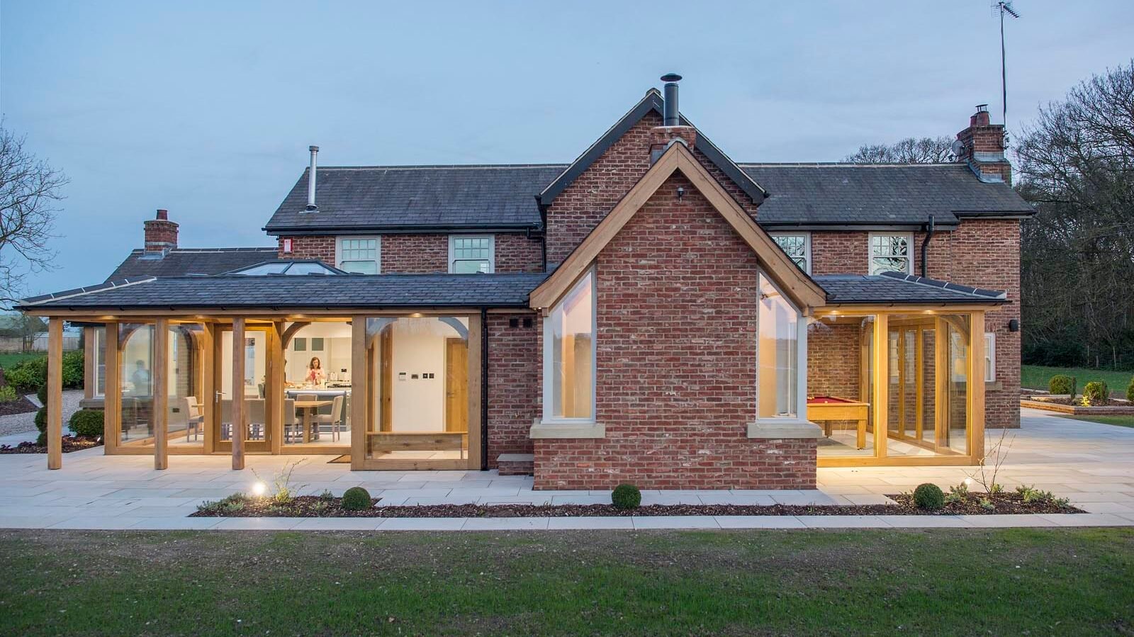 oak frame buildings and conservatory