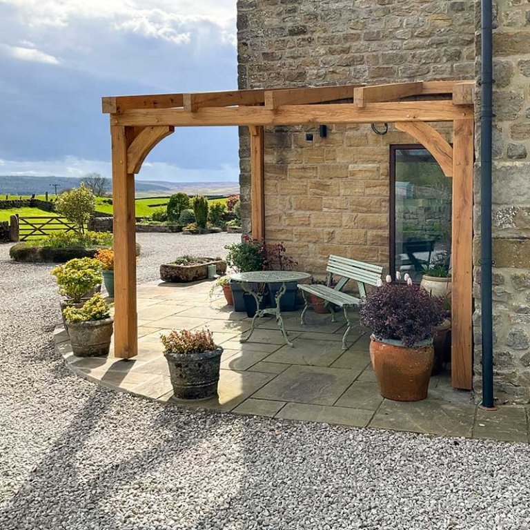 Oak Pergola, Pergola, Garden Pergola, Oak Framework