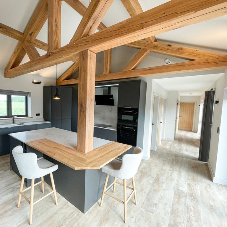 oak truss, oak trusses, kitchen roof trusses, oak roof trusses, oak roof