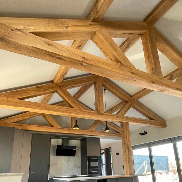 oak truss, oak trusses, kitchen roof trusses, oak roof trusses, oak roof